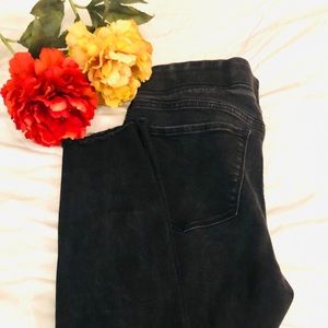 Black, Ripped Jeggings